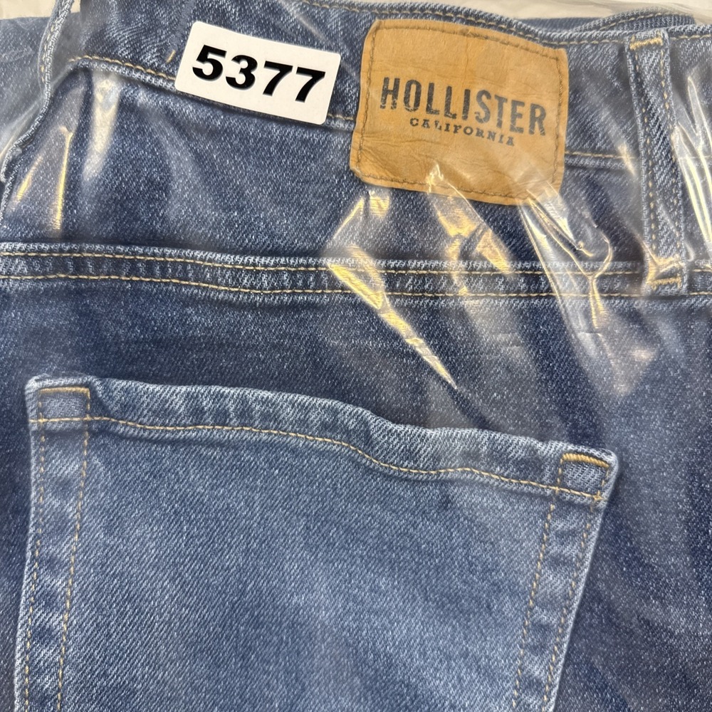 JEANS WIDE LEG WOMEN 13R 31X31 Y2K Hollister Super Baggy 2 TONE Jeans - Picture 9 of 9